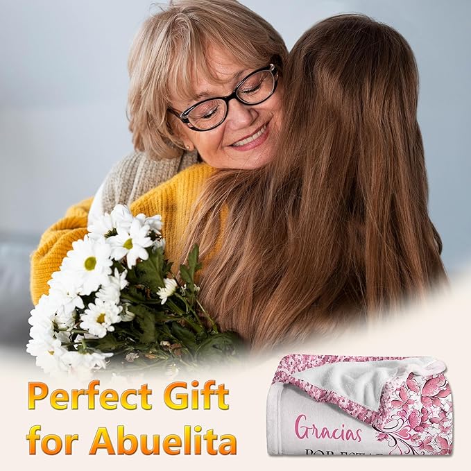 Abuela Gifts, Regalos para Abuela, Grandma Gifts in Spanish, Gigi Gifts for Grandma, Grandma Gift Ideas, Grandma Birthday Gifts, Grandmother Gift, Abuelita Gift, Gift for Abuela Blanket 60"x50"