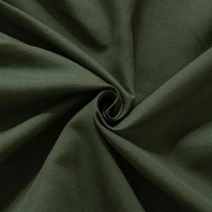 Bed Skirt King Size Ruffled Bed Skirts with Split Corners,16 Inch Drop Dust Ruffle Bed Skirt with Platform, Green, King - 16" Drop