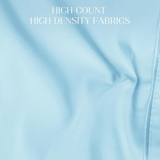 Soft Body Pillow Covers Pillowcases 60 x 21 Inch, WINKAURA Premium Long Pillow Cover for Bed Fits 54x20 Pillow, Envelope Closure, Stylish Wrinkle and Stain Resistant,Aqua