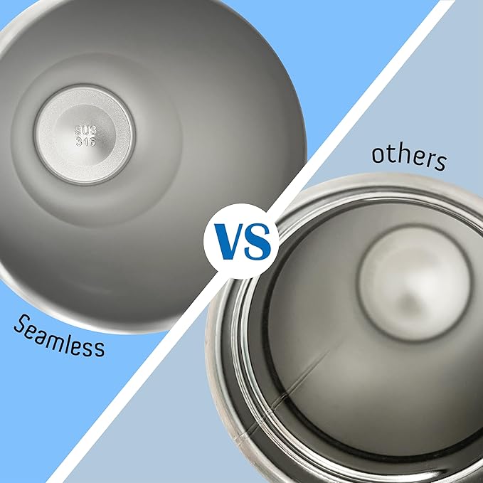 27 OZ 316 Stainless Steel Vacuum Insulated Travel Mug With Leak Proof Flip For Both Straw & Spout, Double Walled Seamless to Keep Hot And Cold, Sliver