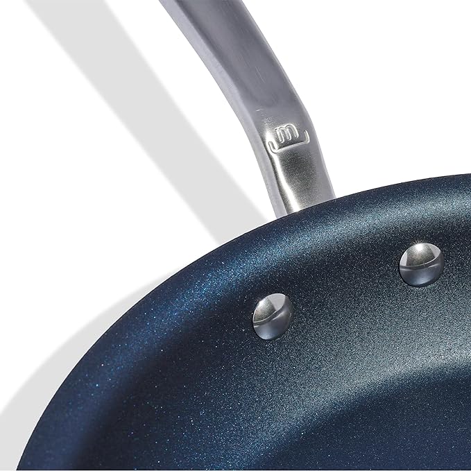 Made In Cookware - ProCoat 10" Non Stick Frying Pan (Harbour Blue) - 5 Ply Stainless Clad Nonstick - Professional Cookware - Crafted in USA - Induction Compatible