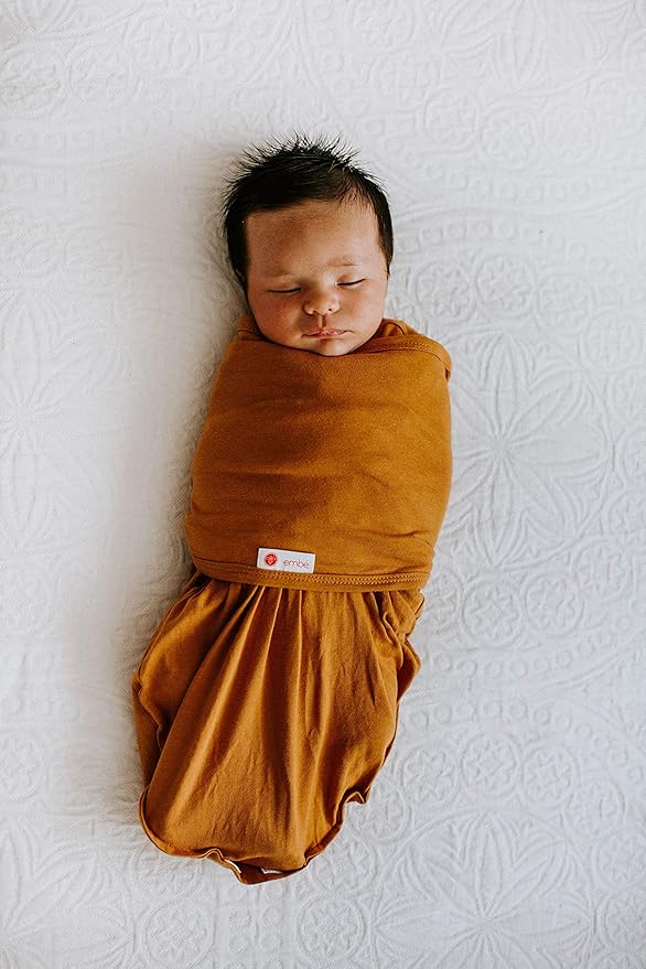 2-Way Transition Short Sleeve Swaddle Blanket Wrap for Babies 3-6 Months - Rust, Sand, Moss | Legs in & Out Design | Stage 2 Sleep - 12-18 lbs