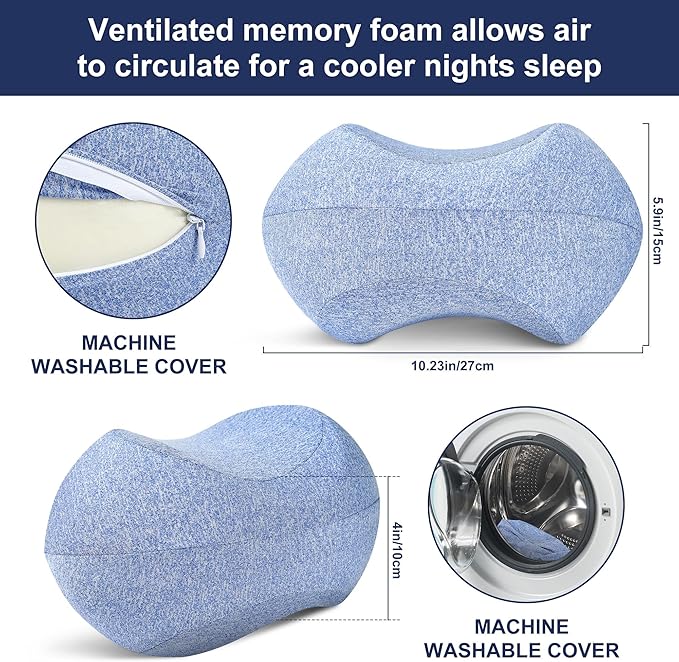 Memory Cotton Slowly Rebound Leg Pillow Legs (Blue)