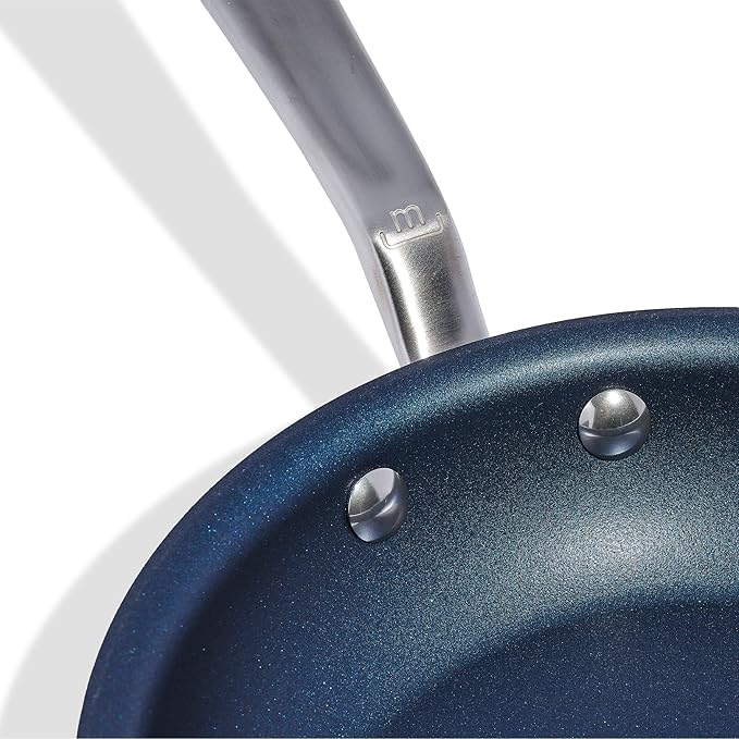 Made In Cookware - ProCoat 8" Non Stick Frying Pan (Harbour Blue) - 5 Ply Stainless Clad Nonstick - Professional Cookware - Crafted in USA - Induction Compatible