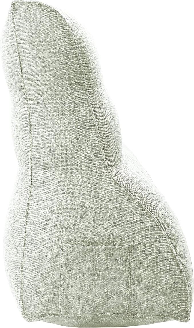 Daneey Multifunctional Headboard Pillow Heighten Headboard Wedge Pillow Bolster Pillow for Bed Reading Pillow Adult Back Pillow for Sitting in Bed Wedge Pillow Headboard with Removable Beige Cover