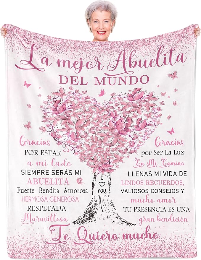 Abuela Gifts, Regalos para Abuela, Grandma Gifts in Spanish, Gigi Gifts for Grandma, Grandma Gift Ideas, Grandma Birthday Gifts, Grandmother Gift, Abuelita Gift, Gift for Abuela Blanket 60"x50"