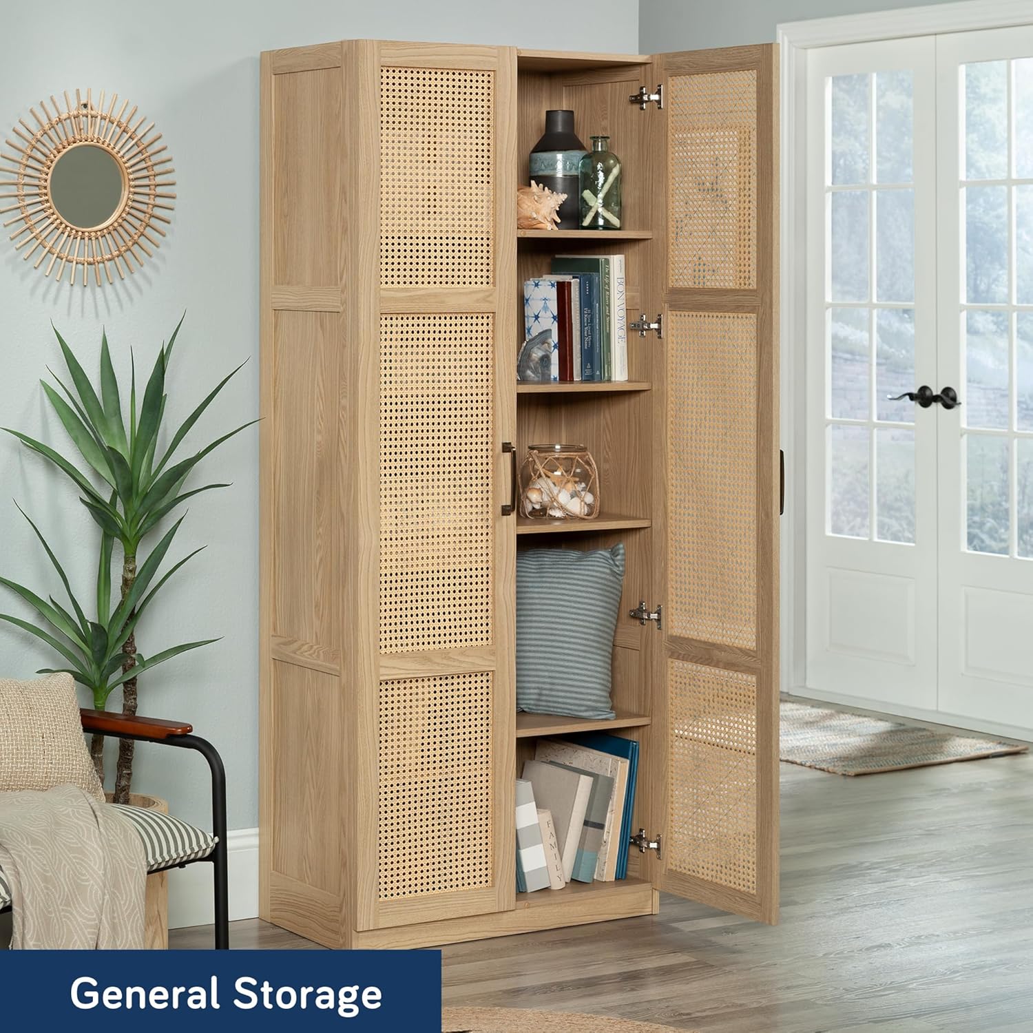 Sauder Miscellaneous Storage Cabinet, Harmony Ash Finish
