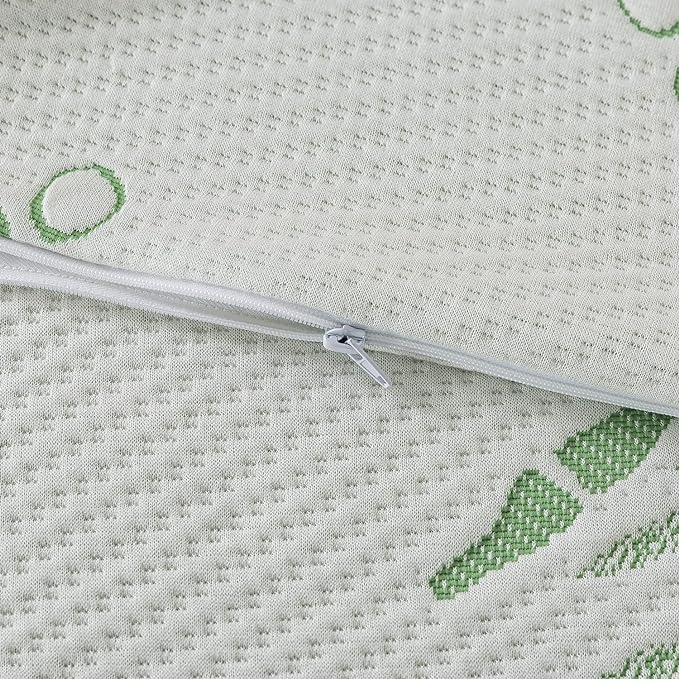 Full Body Pillow for Adults Shredded Memory Foam Long Pillow for Sleeping with Removable Cover Firm Hug Pillows for Side and Back Sleepers 20x54