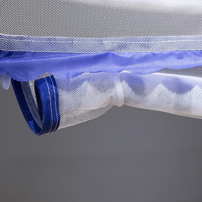 Pop-up Mosquito net Double Bed,L79 x W71 x H59 in Double Door Zip Portable Tent Travel Mosquito net Free-Standing use one Compartment to Install Suitable for Bedroom no Hooks no Chemicals.